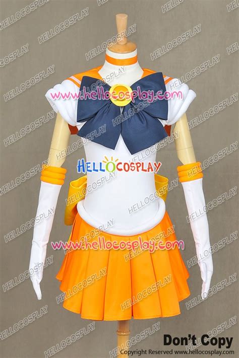 Sailor Moon Cosplay Sailor Venus Minako Aino Costume Fighting Uniform