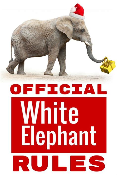 White Elephant T Rules Printable Printable Word Searches