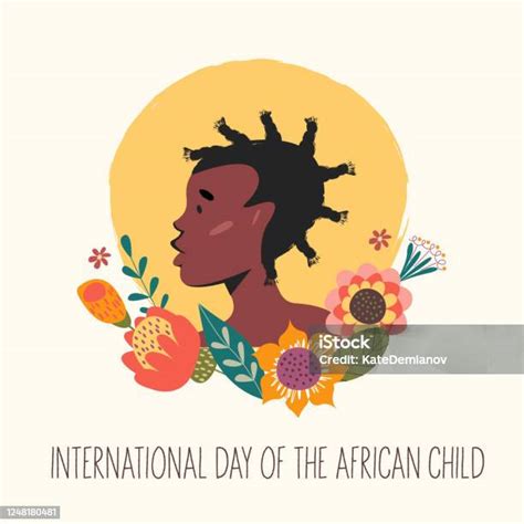 International Day Of The African Child Vector Illustration Stock