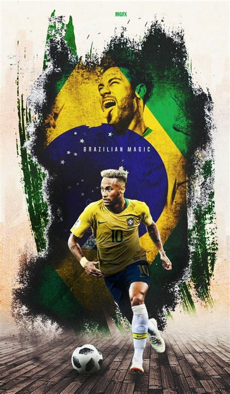 Neymar Jr Cartaz De Futebol Neymar Jr Futebol Arte