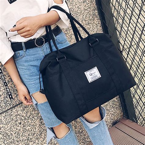2018 Women Shoulder Bags Oxford Casual Travel Tote Bag Big Size Womens Handbags Solid Satchel