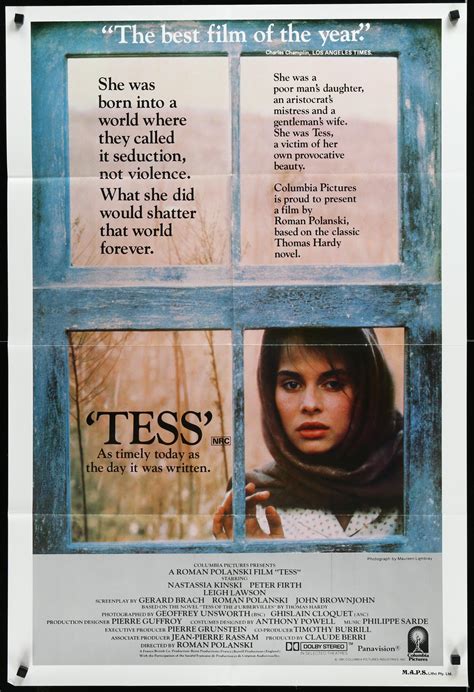 tess movie poster 1980 1 sheet 27x41