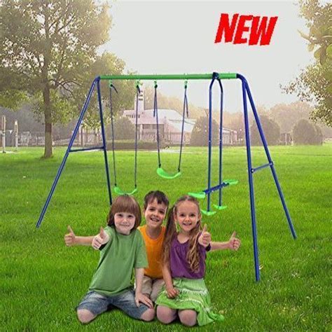 Swing Seesaw Set Outdoor Baby Toddler Kid Swingset Play Toy Playground