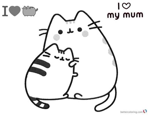 Pusheen The Cat Coloring Pages