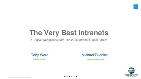 Ppt The Very Best Intranets Digital Workplace From The
