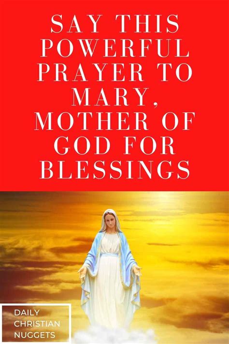 Prayer To Mother Mary For Blessings And Grace Catholic Prayers Daily Prayers To Mary