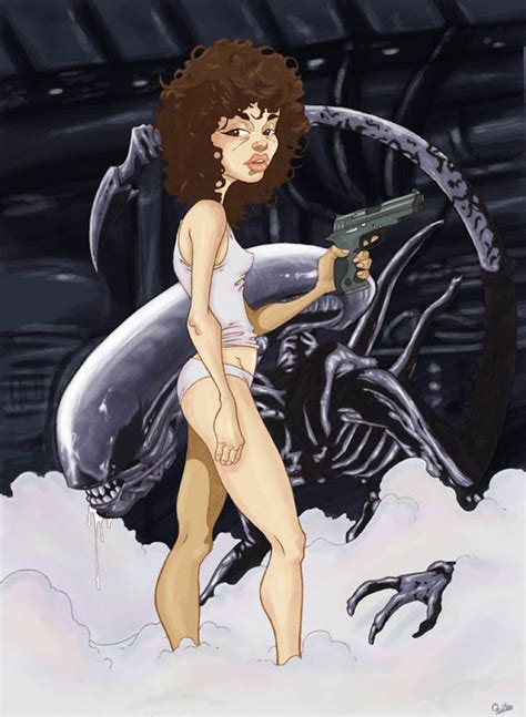 Rule 34 Alien Ellen Ripley Gunsmithcat Tagme Xenomorph 944366