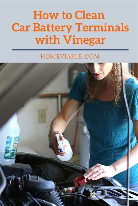 A Woman Is Cleaning Her Car With Vinegar