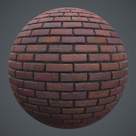Rust Colored Brick Wall Pbr Material Free Pbr Materials
