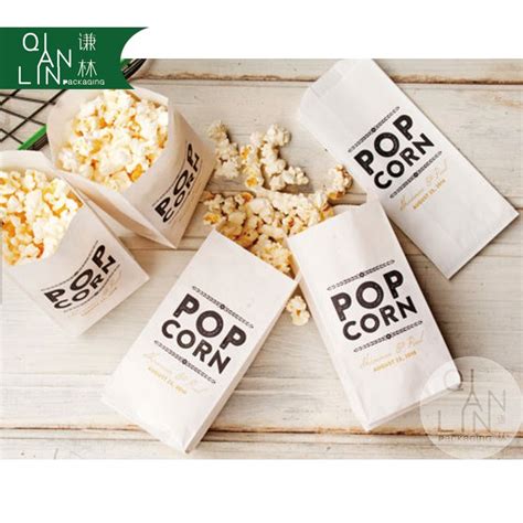 Popcorn Paper Bag With 50gsm Greaseproof Paper Material
