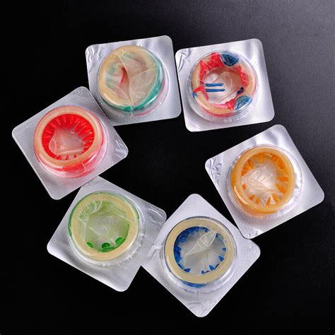 Pcs Adult Sensitive Orgasm Latex Condoms Dotted Ribbed Stimulate Vaginal Uk Ebay