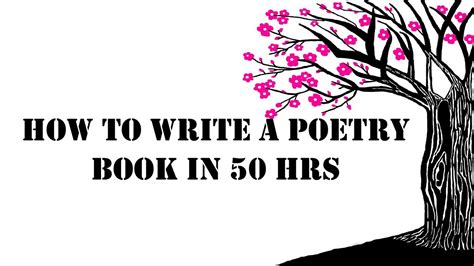 How To Write A Poetry Book In 50 Hrs Self Publish Youtube