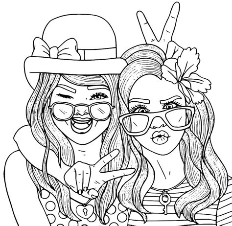 Best Friends Coloring Pages Coloring Nation