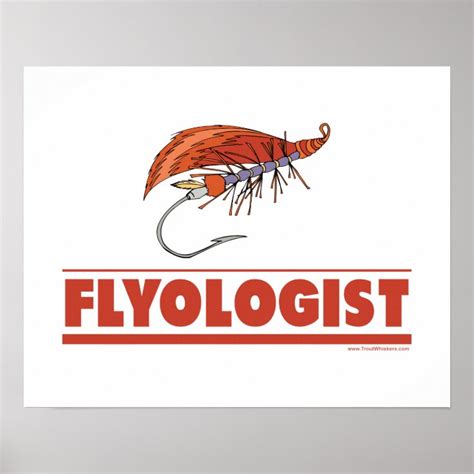 Funny Fly Fishing Poster Zazzle