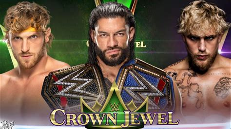 WWE Crown Jewel Roman Reigns Vs Logan Paul Vs Jake Paul Full Match WWE Crown Jewel