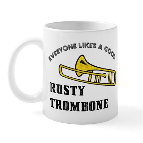 rusty trombone 11 oz ceramic mug rusty trombone mug cafepress