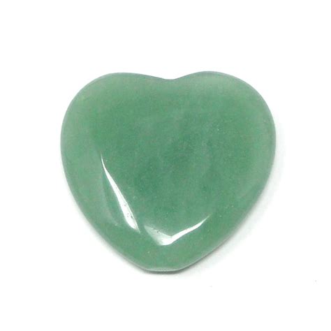 Green Aventurine Flat Heart 45mm The Crystal Man