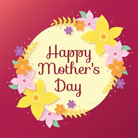 Happy Mothers Day Card 194866 Vector Art at Vecteezy