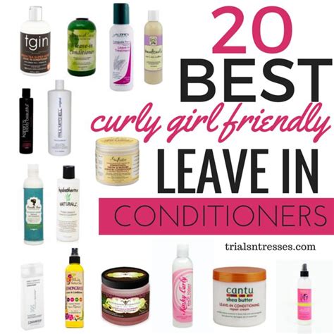 Before using these homemade conditioners, rinse your hair with warm water to open up the cuticles and help the conditioner reach the hair follicle. 20 Best Curly Girl Friendly Leave In Conditioners ...