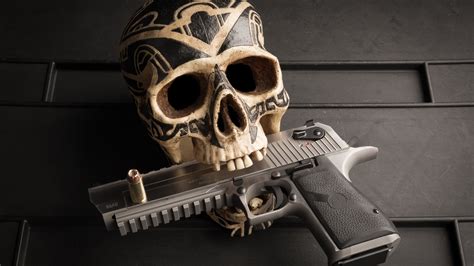 1920x1080 skull pistol 5k laptop full hd 1080p hd 4k wallpapers images backgrounds photos and