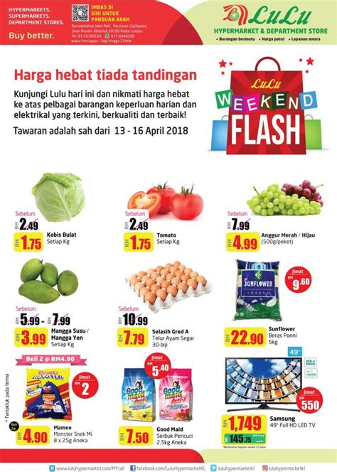Online order without minimum charge, organic food, english, hindi, arabic, malayalam, urdu, tagalog. LuLu Hypermarket Kuala Lumpur Weekend Promotion (13 April ...