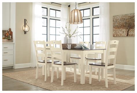 Woodanville Dining Room Table And Chairs Set Of 7 Nis579751267