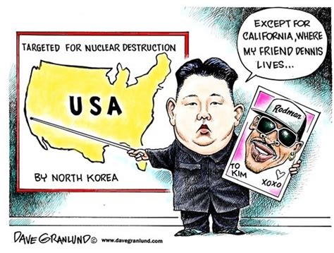 Political Cartoon North Korea Targets Usa The Cityu Outsders