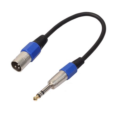 Professional 35cm 3ppin Xlr Male Jack To 14 635mm Female Plug Stereo