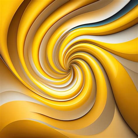 Premium Ai Image Yellow Swirl Background