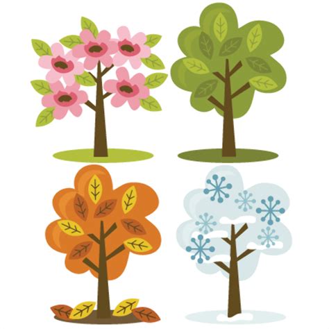 Download High Quality Tree Clipart Four Seasons Transparent Png Images