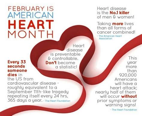 February Is National Heart And Stroke Month Heart Disease And Strokes