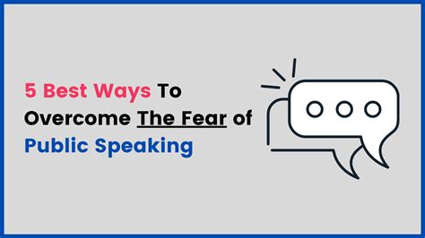 5 Best Ways To Overcome The Fear Of Public Speaking