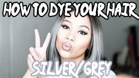 It also depends on what type of color you're going for. How to dye your hair silver/grey! - YouTube