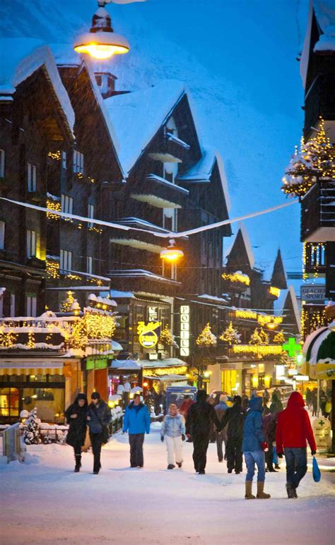 Christmas Season In Zermatt Wallisvalais Switzerland Places In