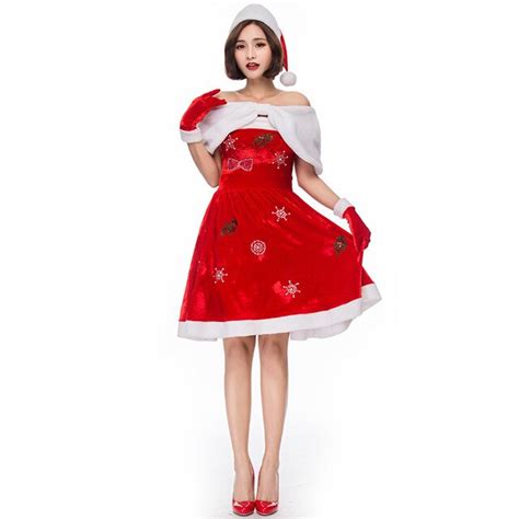 Buy New Arrival Red Christmas Women Cosplay Clothing