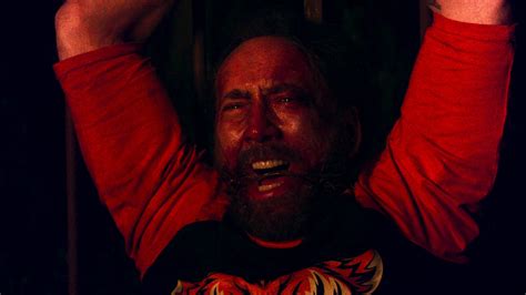 Nicolas Cage Treated Mandy Action Like Rehab For His Broken Ankle