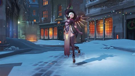 Overwatch Christmas Animated Wallpaper Mercy 1440