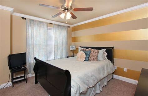 Depends on what you mean by horizontal? you'll need to paint the whole wall with the opposing color of your stripes. My bedroom made the website!! My very own striped metallic ...