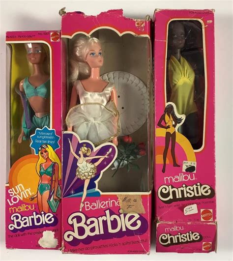 Lot 3 Vintage Barbie And Friend In Original Boxes Including 1975