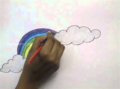 Draw a short, pointy shape on the tip of the bird's toes for the nails. How to Draw Rainbow - YouTube