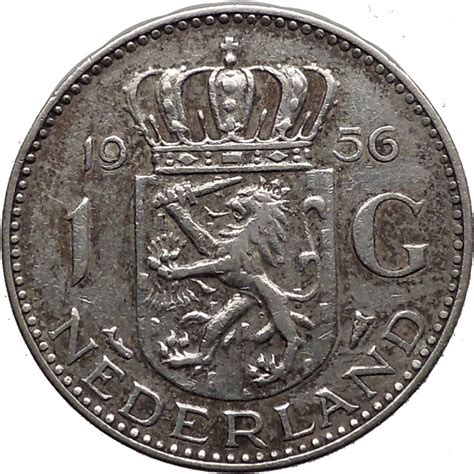 It has a circulating supply of 1.1 billion coins and ranked as #36 with $1.7 billion market cap. Netherlands 1956 1 Gulden Antique Silver Coin with Queen Juliana LION i32344 | eBay