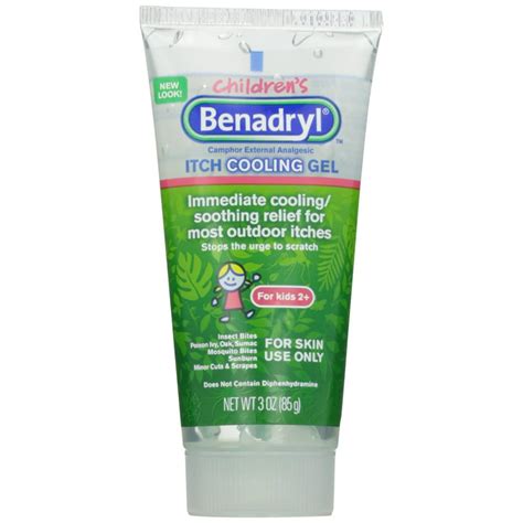 24 Packs Benadryl Anti Itch Cooling Gel For Kids 3 Ounce Walmart