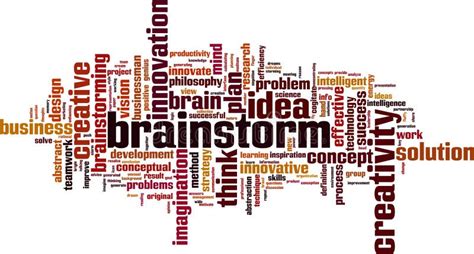 Brainstorm Word Cloud Stock Vector Illustration Of Notion 248403402