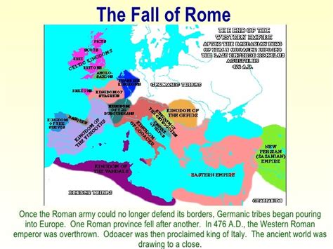 10 Nations Of Western Roman Empire Map Map