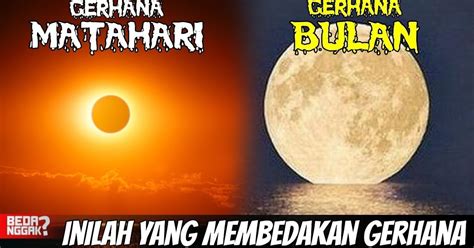 Perbedaan Gerhana Matahari Dan Gerhana Bulan