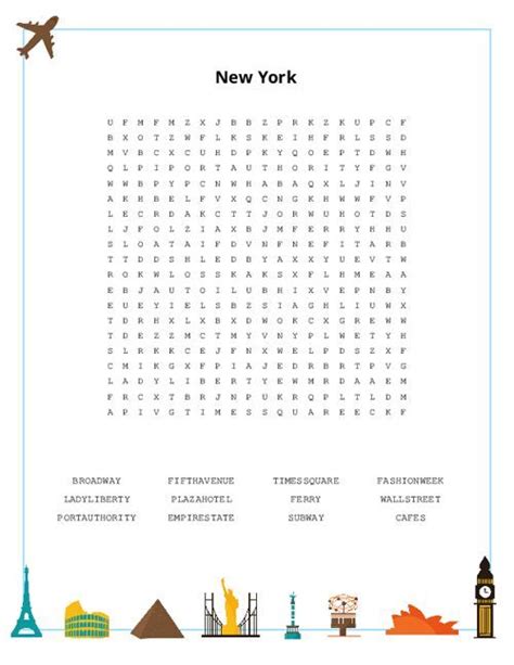 New York Word Search