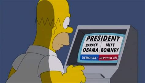 Homer Simpson Has Already Voted In The 2012 Presidential Election The Washington Post
