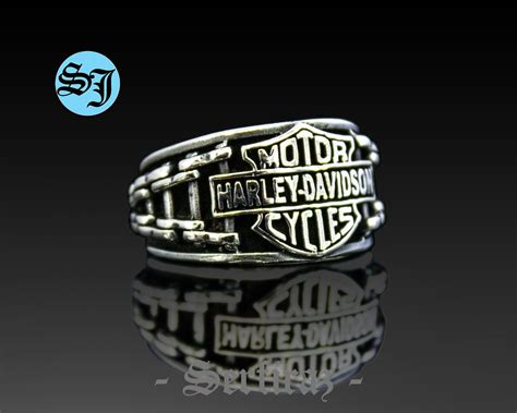 Harley Davidson Ring Harley Ring Harley Davidson Biker Etsy Harley