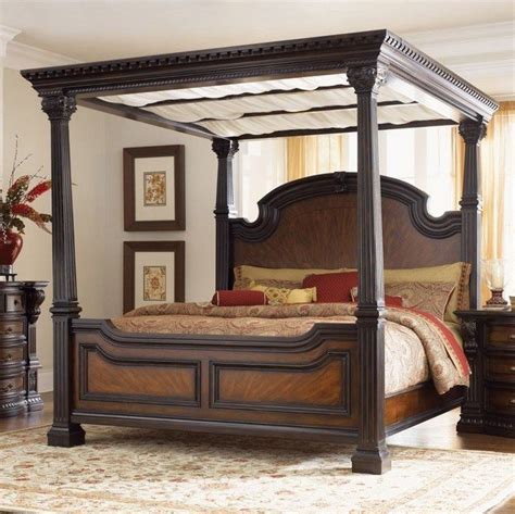Decorate the bed tall wood beams with drapes or curtains to create a private haven of comfort in the bedroom. Transforming your Bedroom Using Luxury Canopy Beds - Decor ...