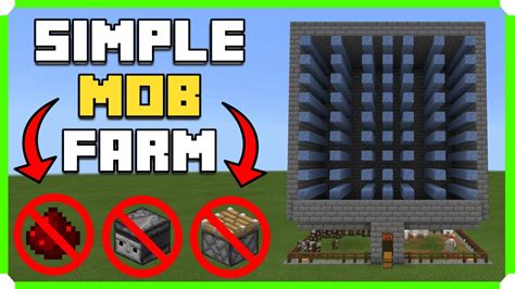 How To Build A Simple Mob Farm In Minecraft Bedrock Mcpe Xbox Ps